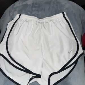 Nike Women's dri fit White Athletic Shorts